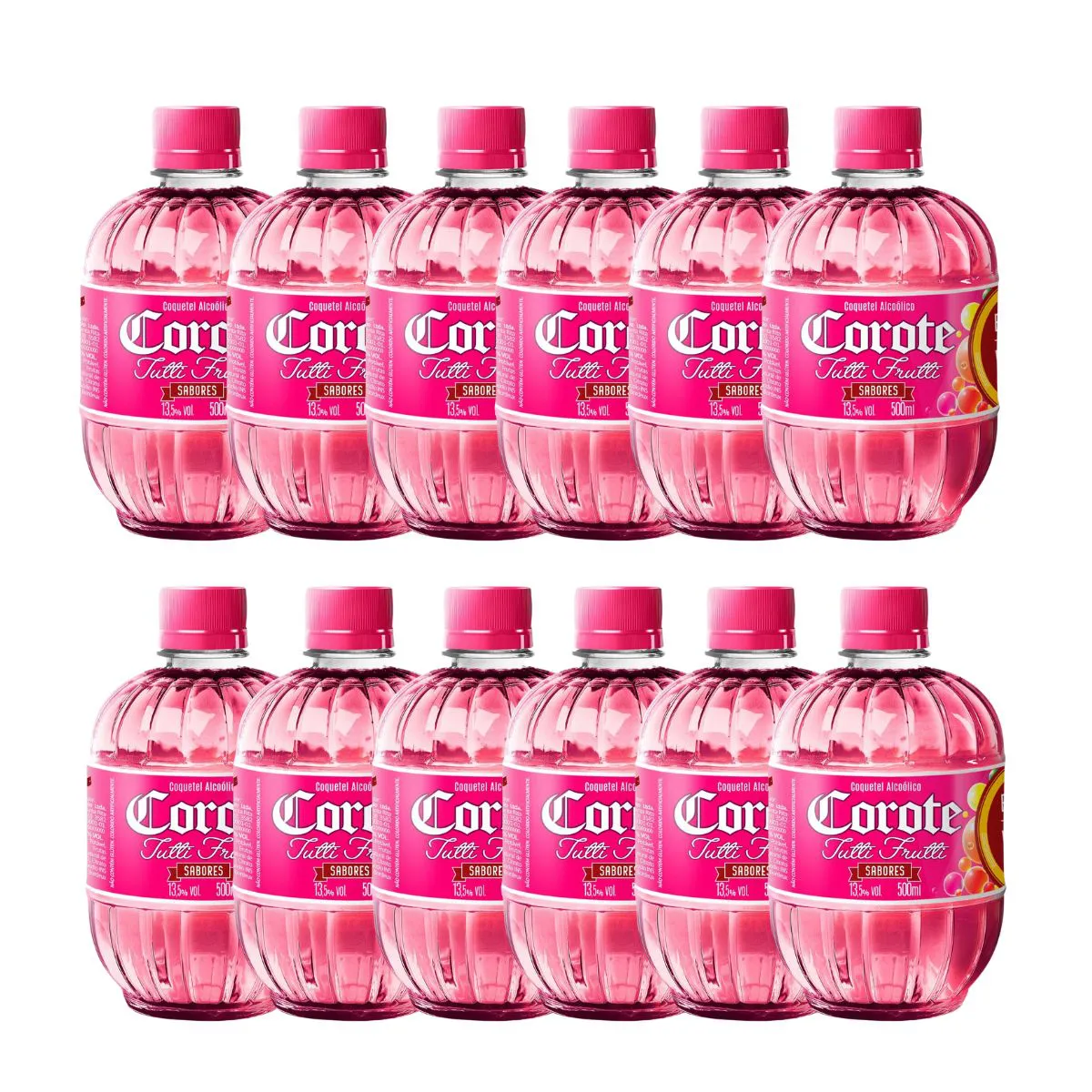 Coquetel Corote Tutti Frutti 500ml – Fardo com 12 Unidades